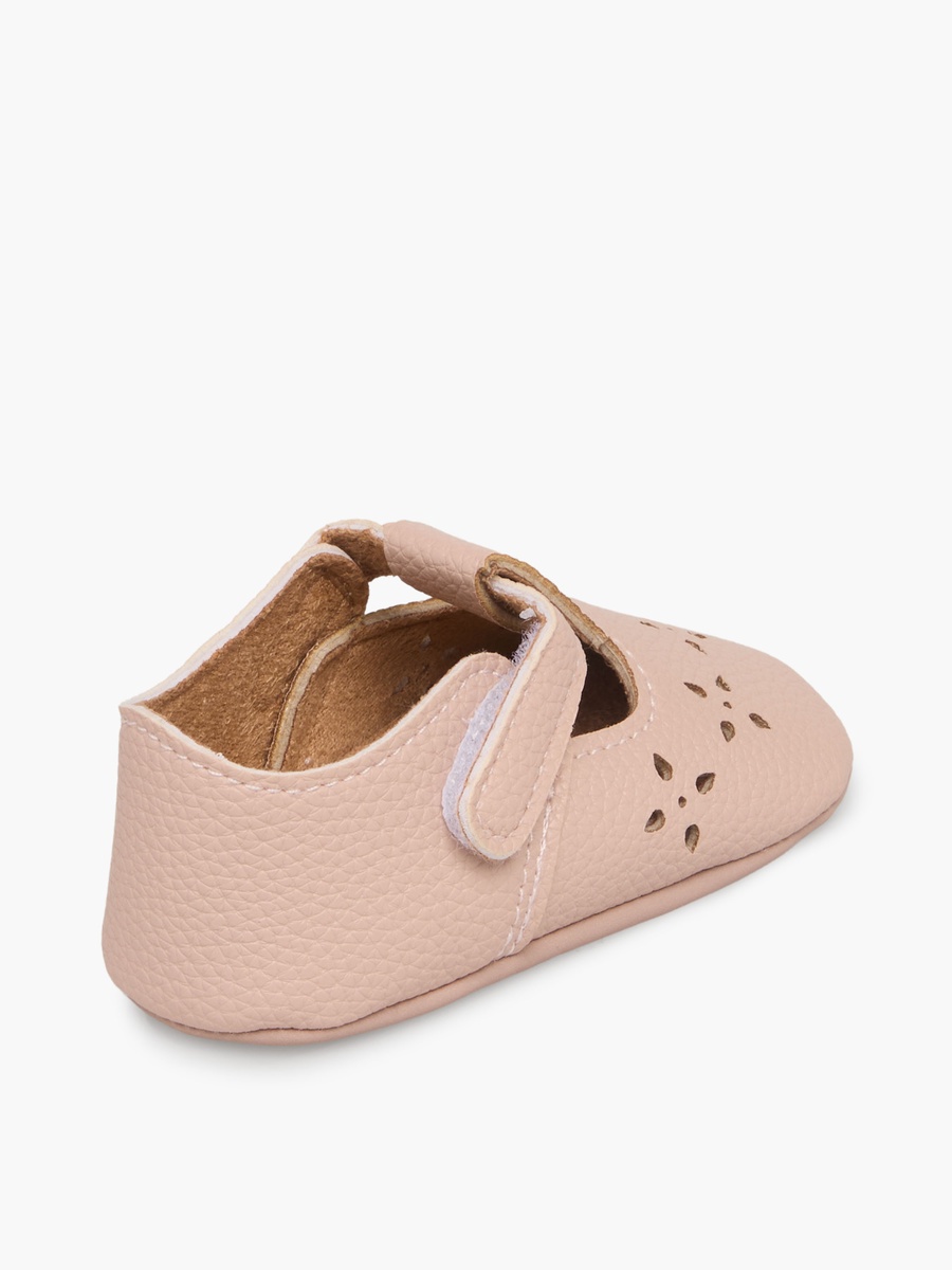 Perforated Design Booties with Hook and Loop Closure