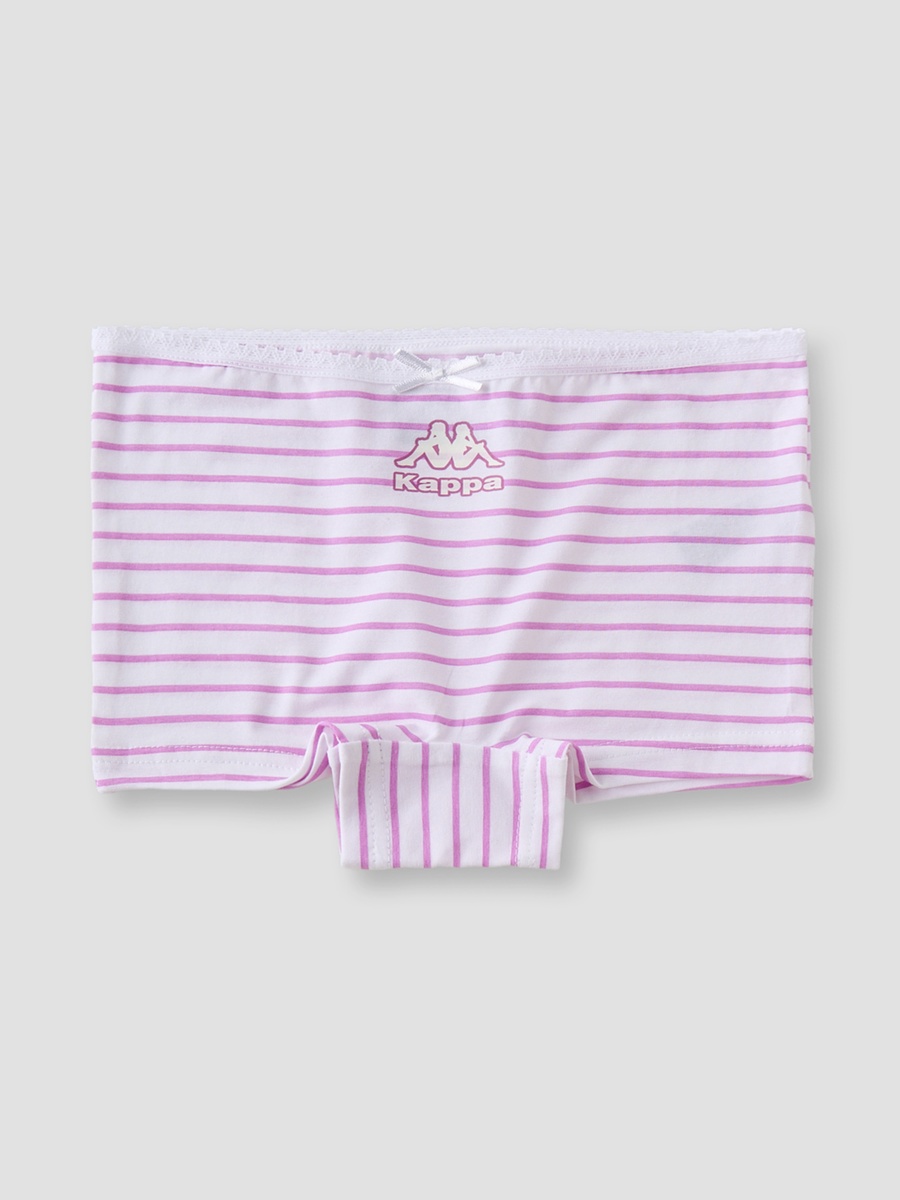 Pack of 3 Cotton Boyshort Briefs with Logo Print