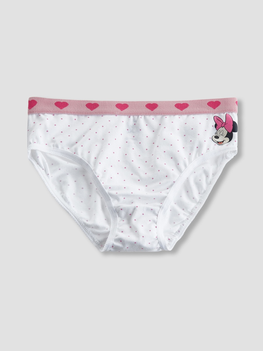 Pack of 3 Briefs with Minnie Mouse Print