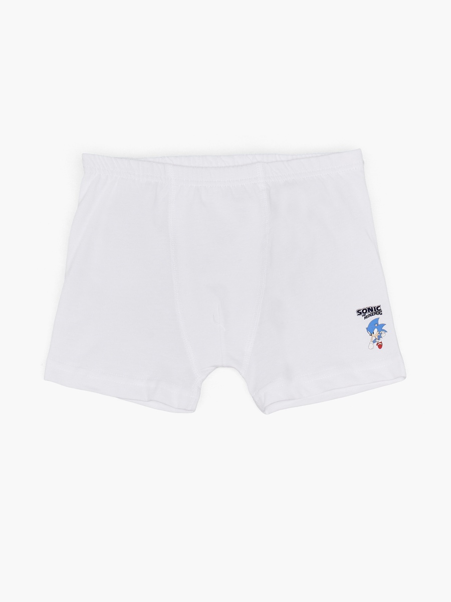 Pack of 3 Cotton Briefs with Sonic the Hedgehog Print