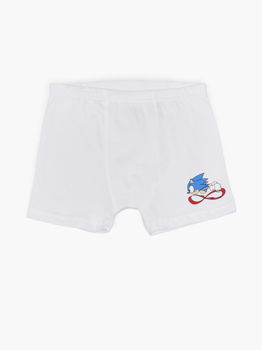 Pack of 3 Cotton Briefs with Sonic the Hedgehog Print