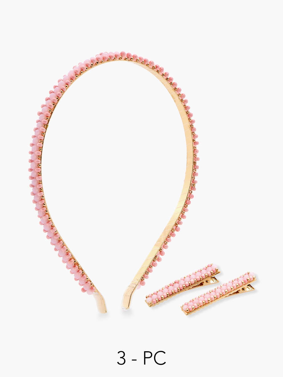 Set of 3 Hair Accessory with Embellishment