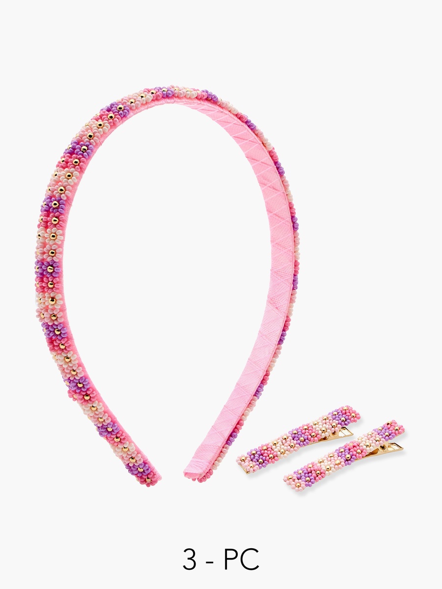 Set of 3 Hair Accessory with Embellishment