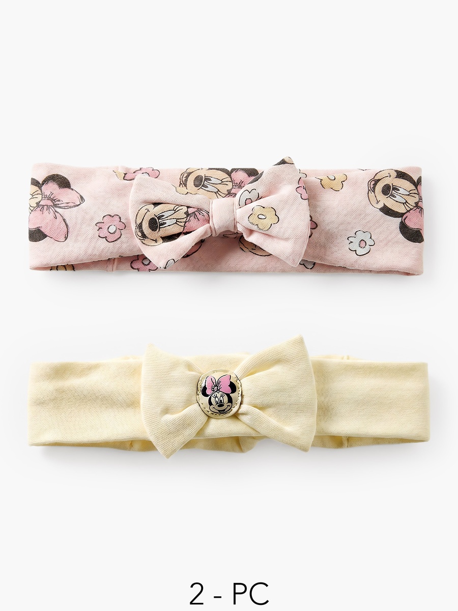 Pack of 2 Headband with Minnie Mouse Print