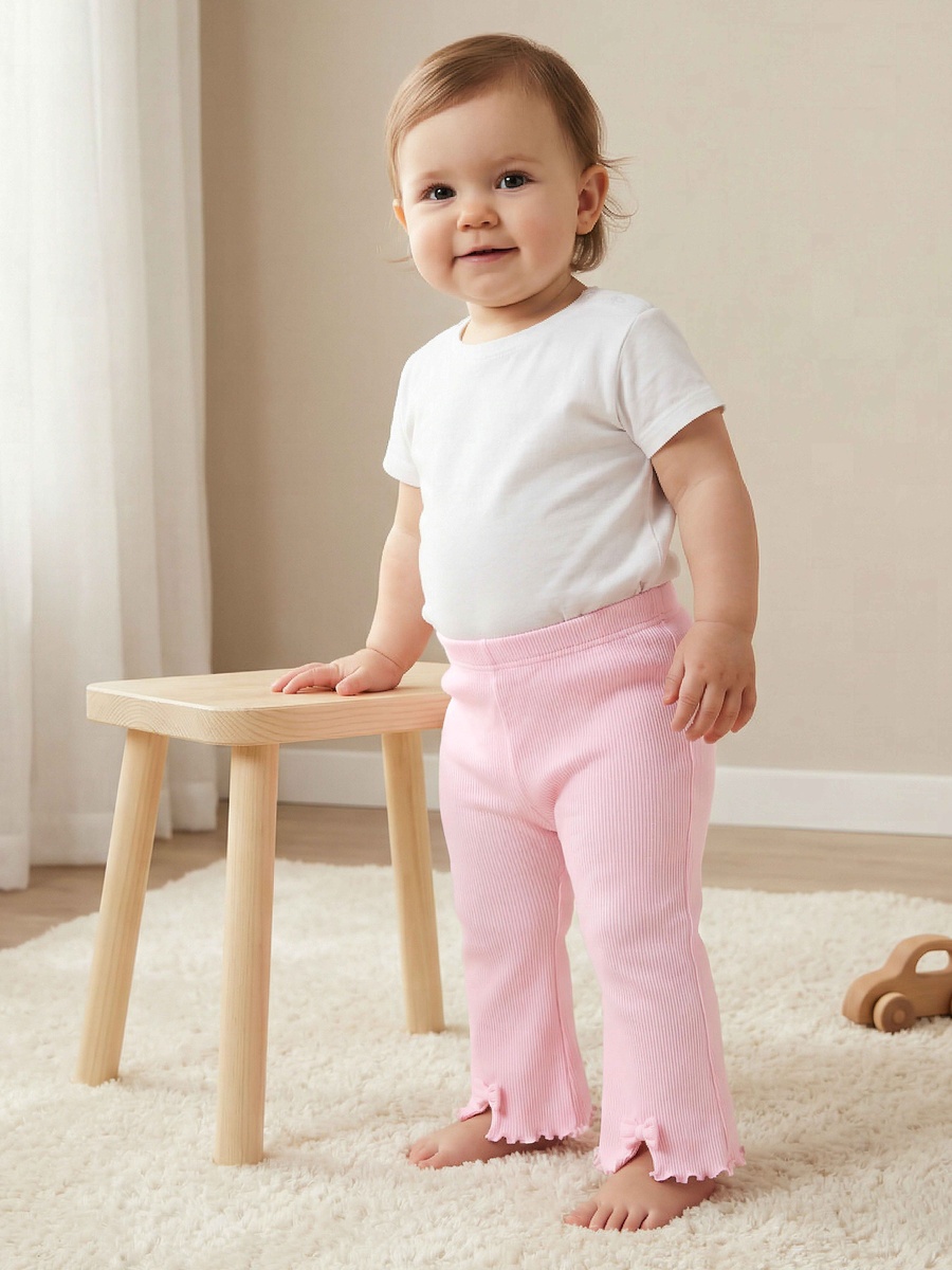 Pack of 2 Leggings with Lettuce Hem