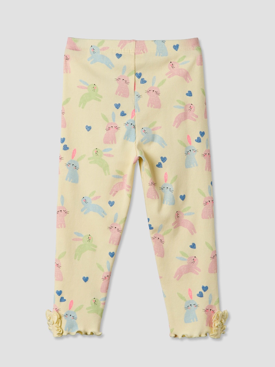 Leggings with Bunny Print