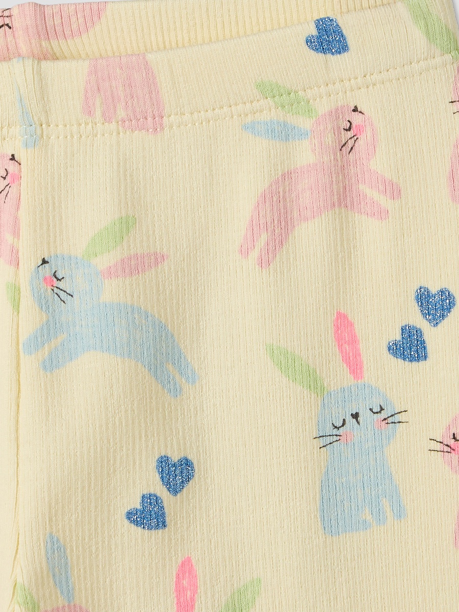 Leggings with Bunny Print
