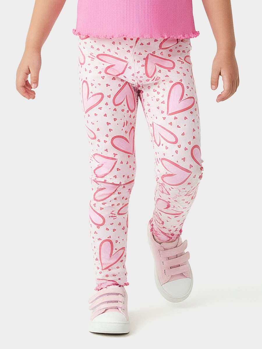 Leggings with Heart Print