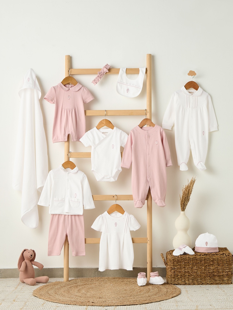 Cotton V Neck Short Sleeves Bodysuit with Textured Pattern
