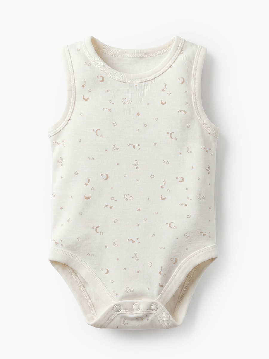 Pack of 5 Crew Neck Sleeveless Bodysuit with Assorted Print