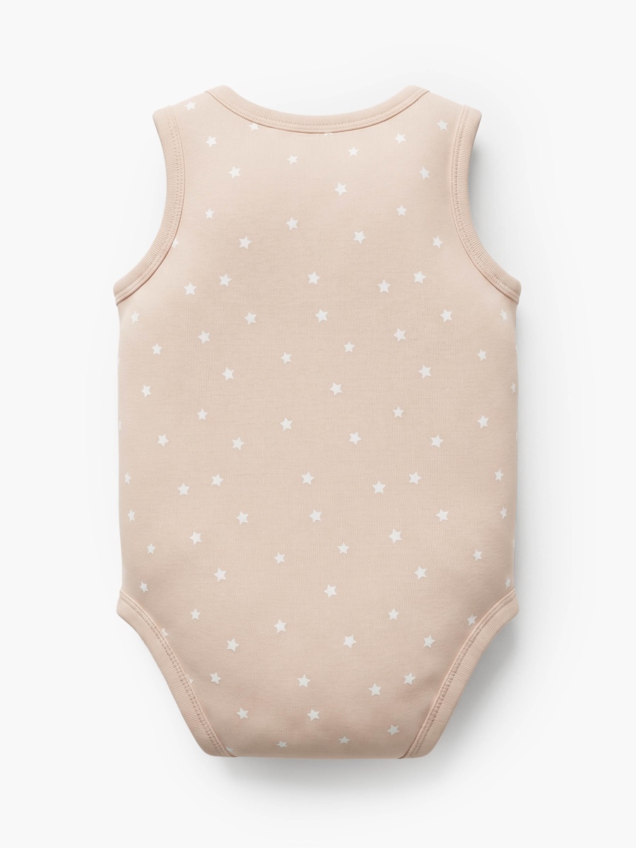 Pack of 5 Crew Neck Sleeveless Bodysuit with Assorted Print