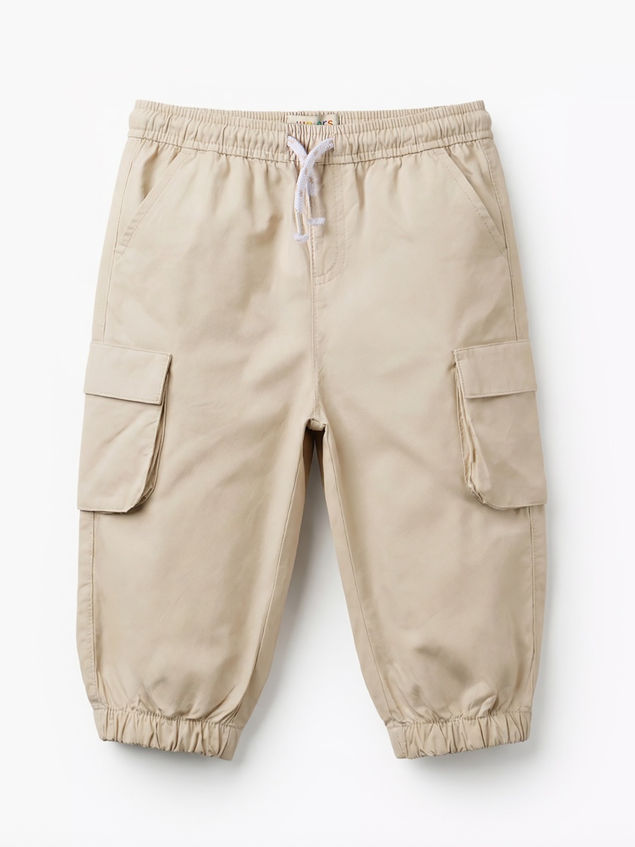 Pants with Flap Pockets with Drawstring Waist