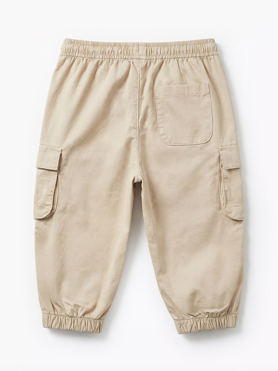 Pants with Flap Pockets with Drawstring Waist