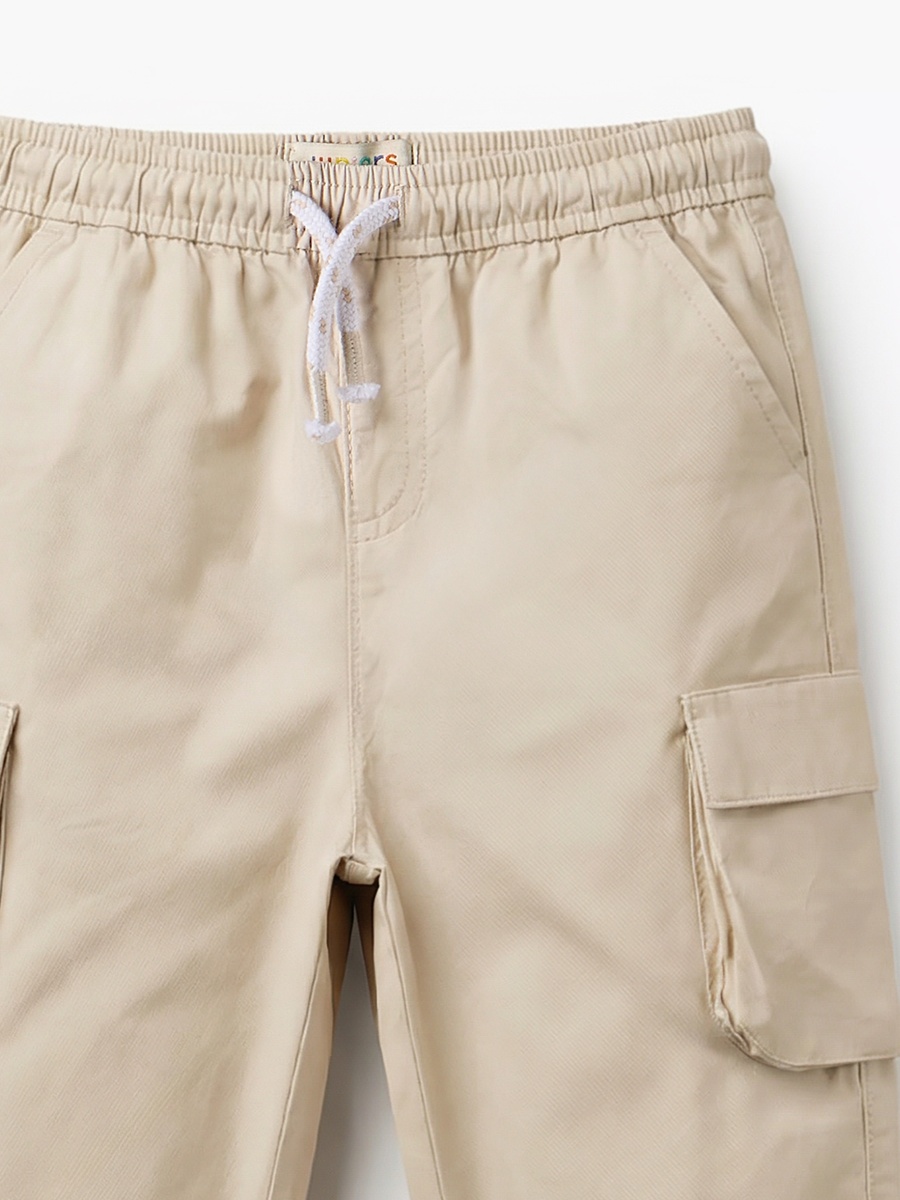 Pants with Flap Pockets with Drawstring Waist