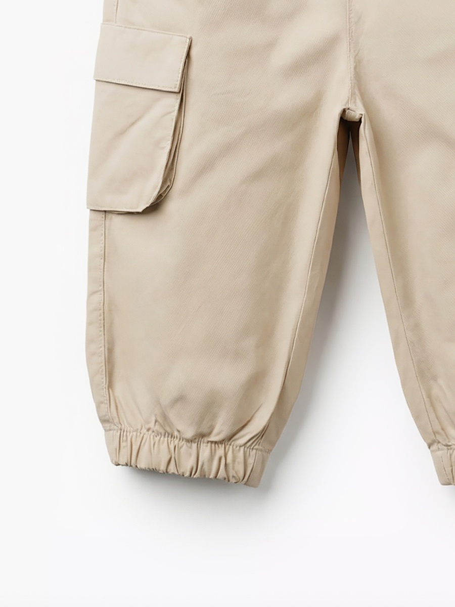 Pants with Flap Pockets with Drawstring Waist