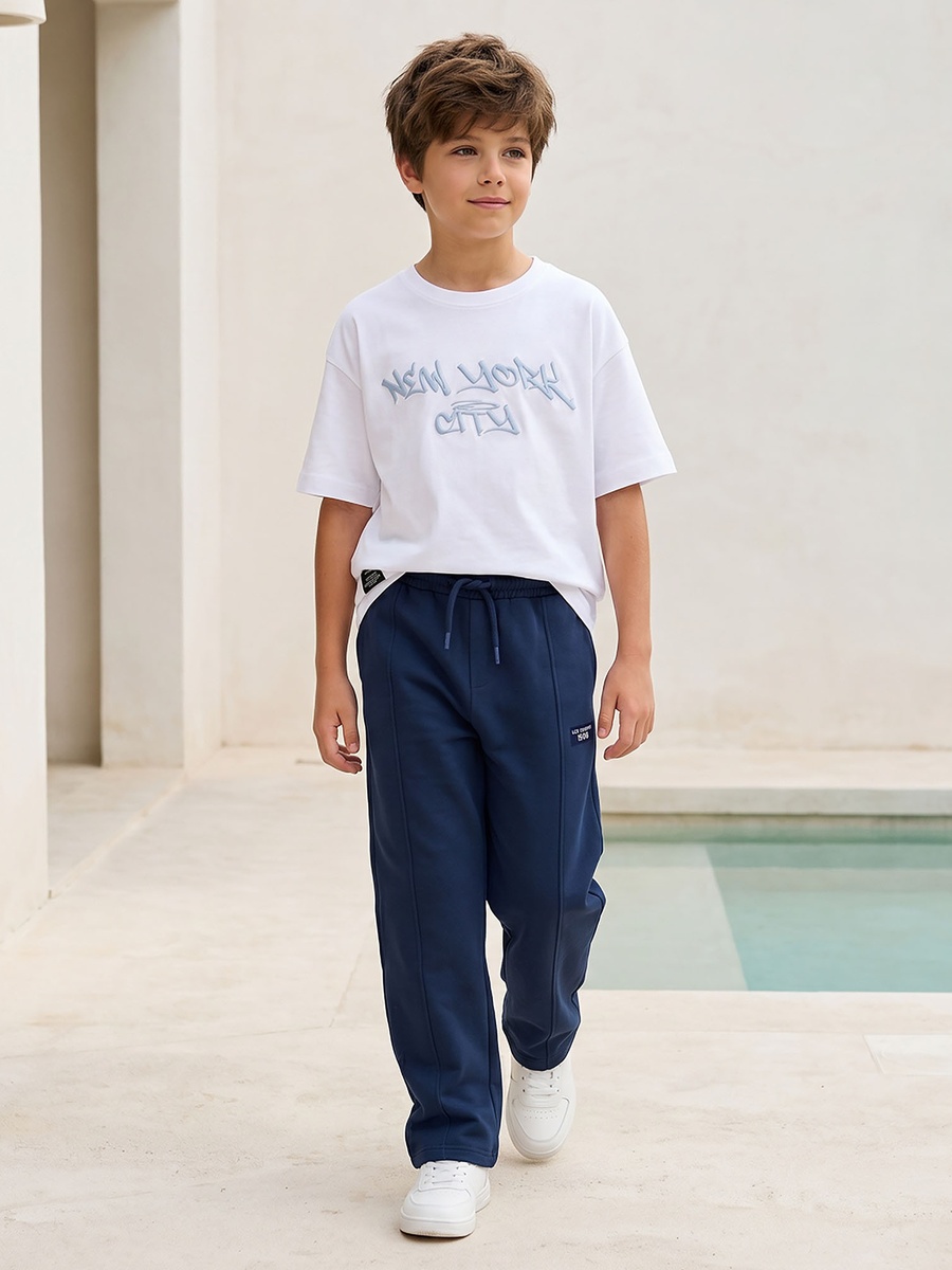Drawstring Waist Track Pants with Pockets