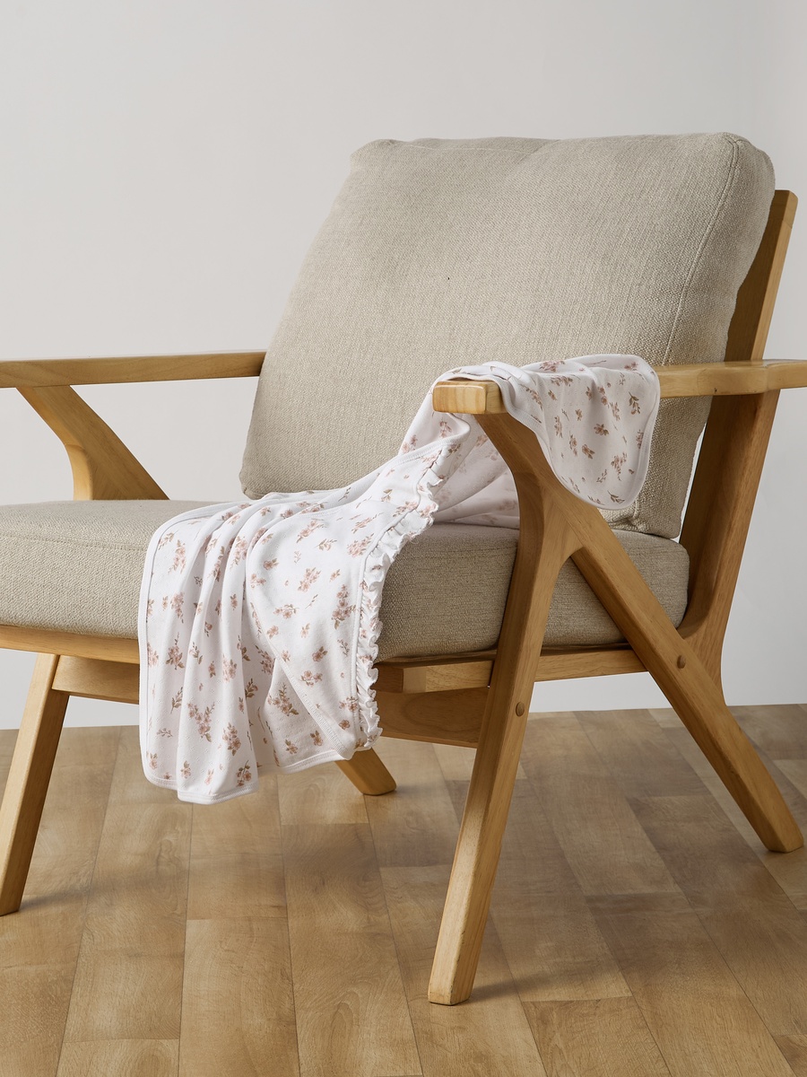 Receiving Blanket with Floral Print