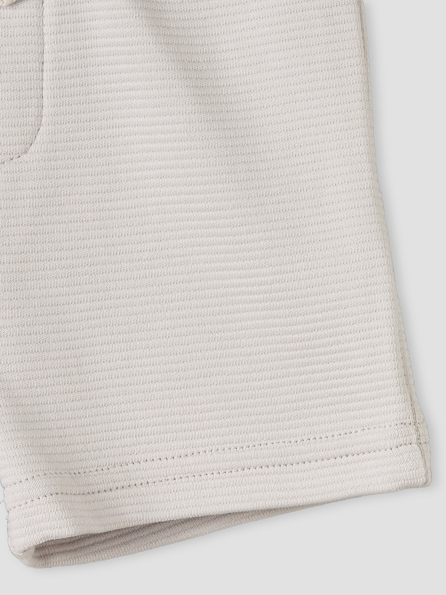 Crew Neck Short Sleeves T-Shirt and Shorts Set with Elasticated Drawstring Closure