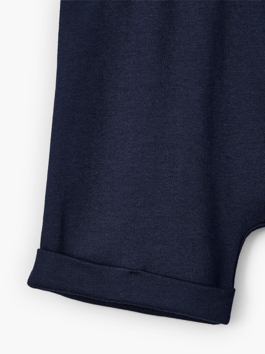 Collared Short Sleeves Polo T-Shirt and Shorts Set with Embroidery