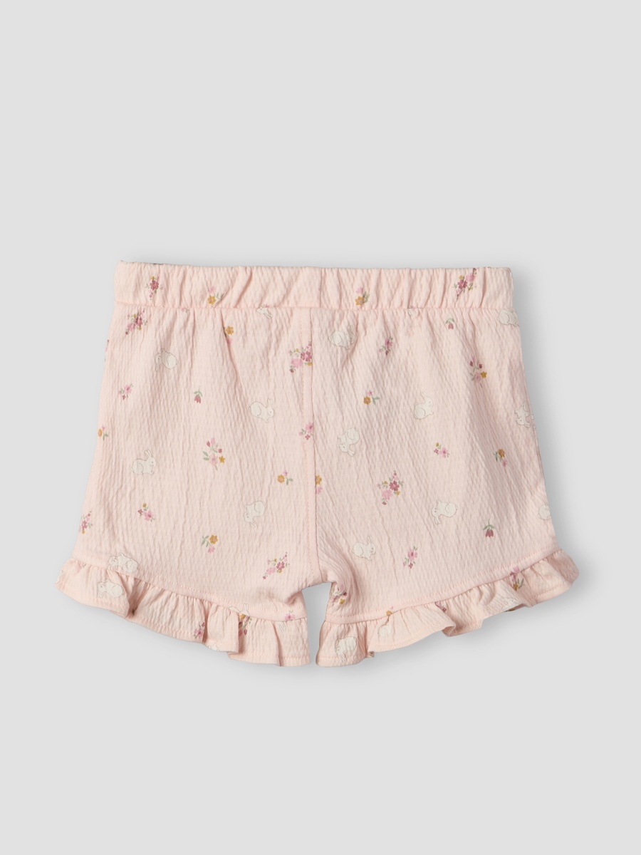 Crew Neck Short Sleeves Top and Shorts Set with Floral Print