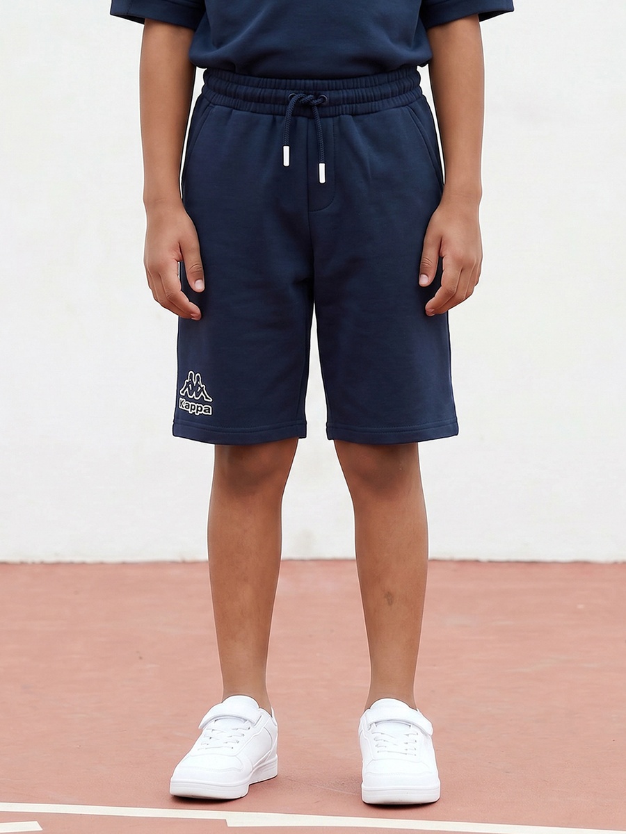 Crew Neck Short Sleeves T-Shirt and Shorts Set with Logo Print
