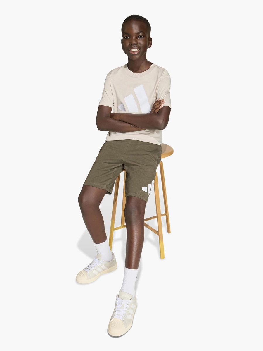 Crew Neck Short Sleeves T-Shirt and Shorts Set with Logo Print