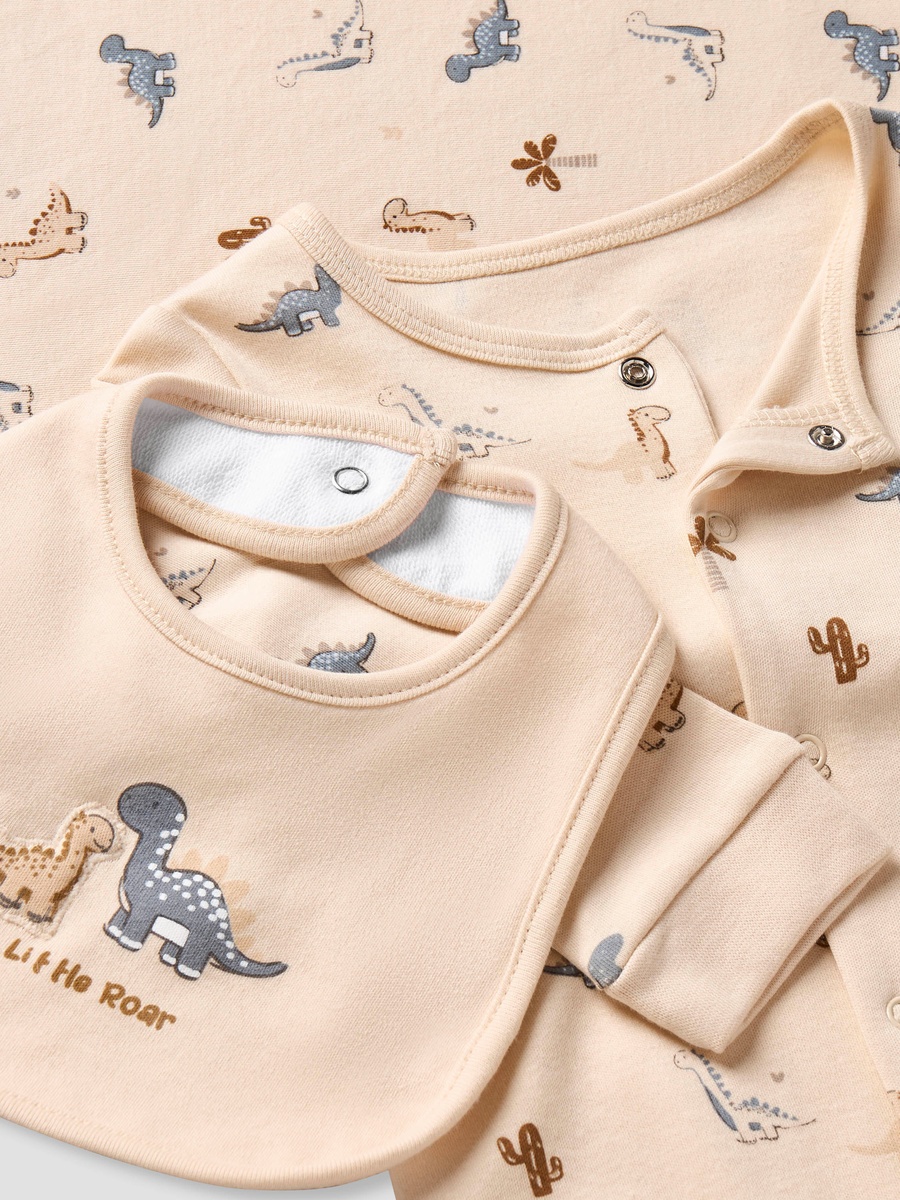 Set of 3 Clothing Gift Set with Dinosaur Print
