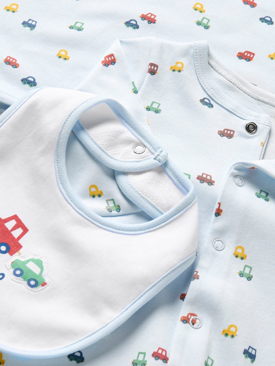 Set of 3 Clothing Gift Set with Vehicle Print