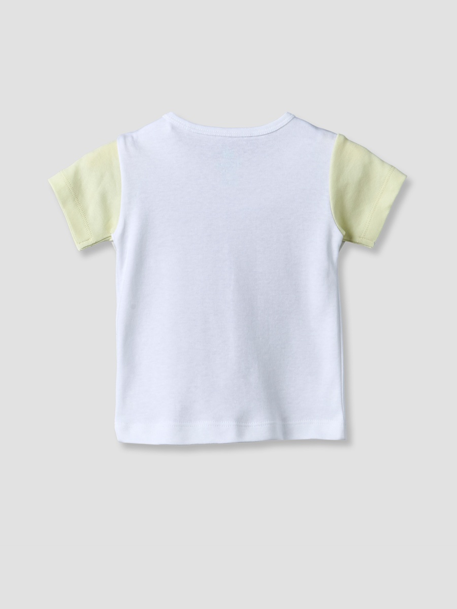Round Neck Short Sleeves T-Shirt and Shorts Set with Stitch Print
