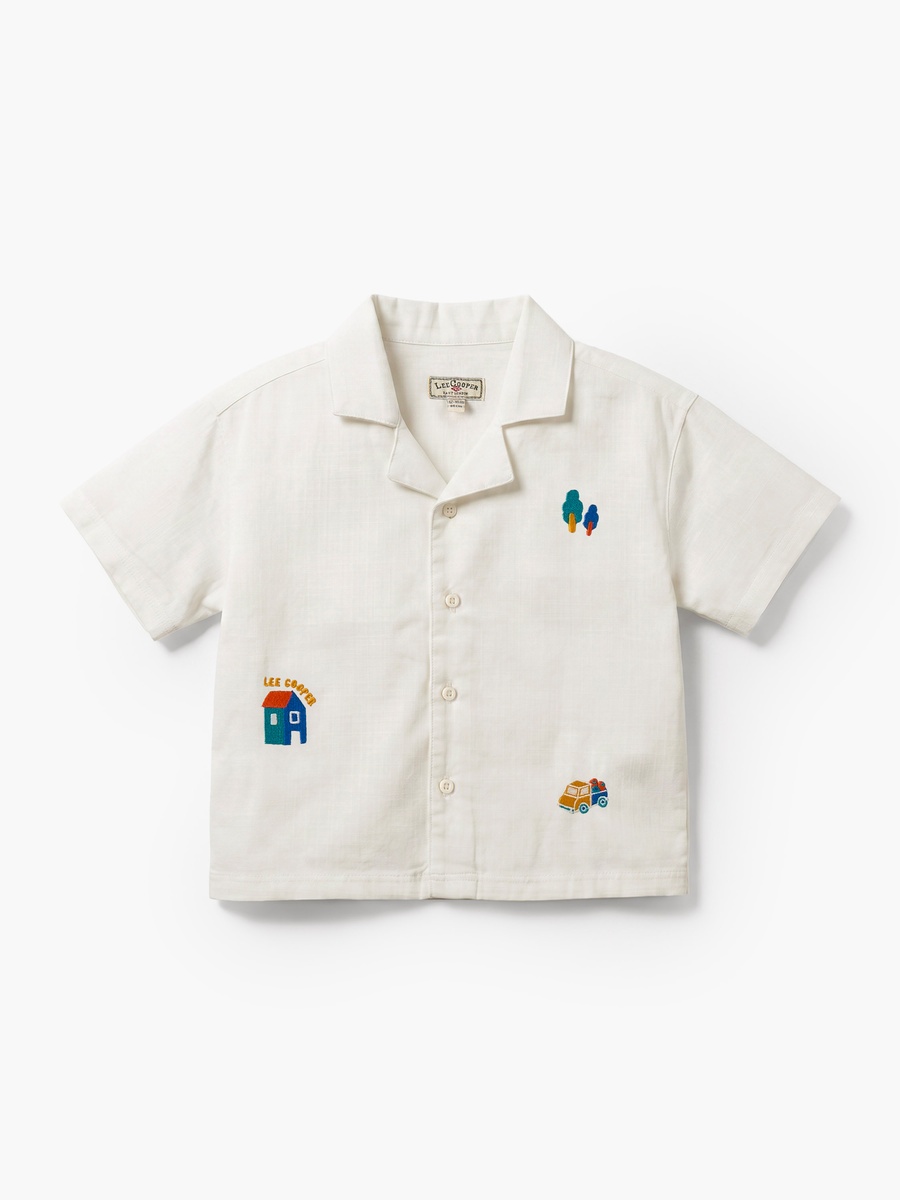 Short Sleeves Shirt with Embroidery