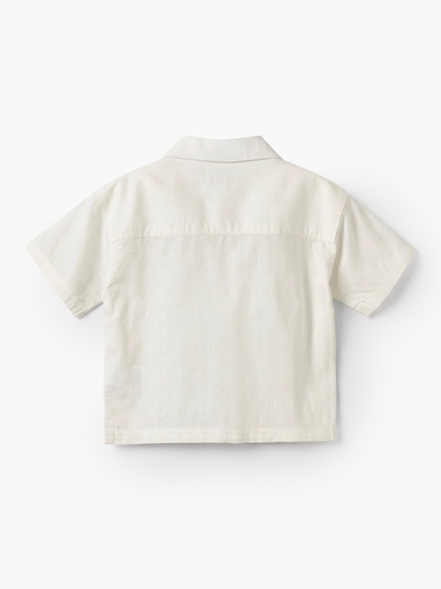 Short Sleeves Shirt with Embroidery