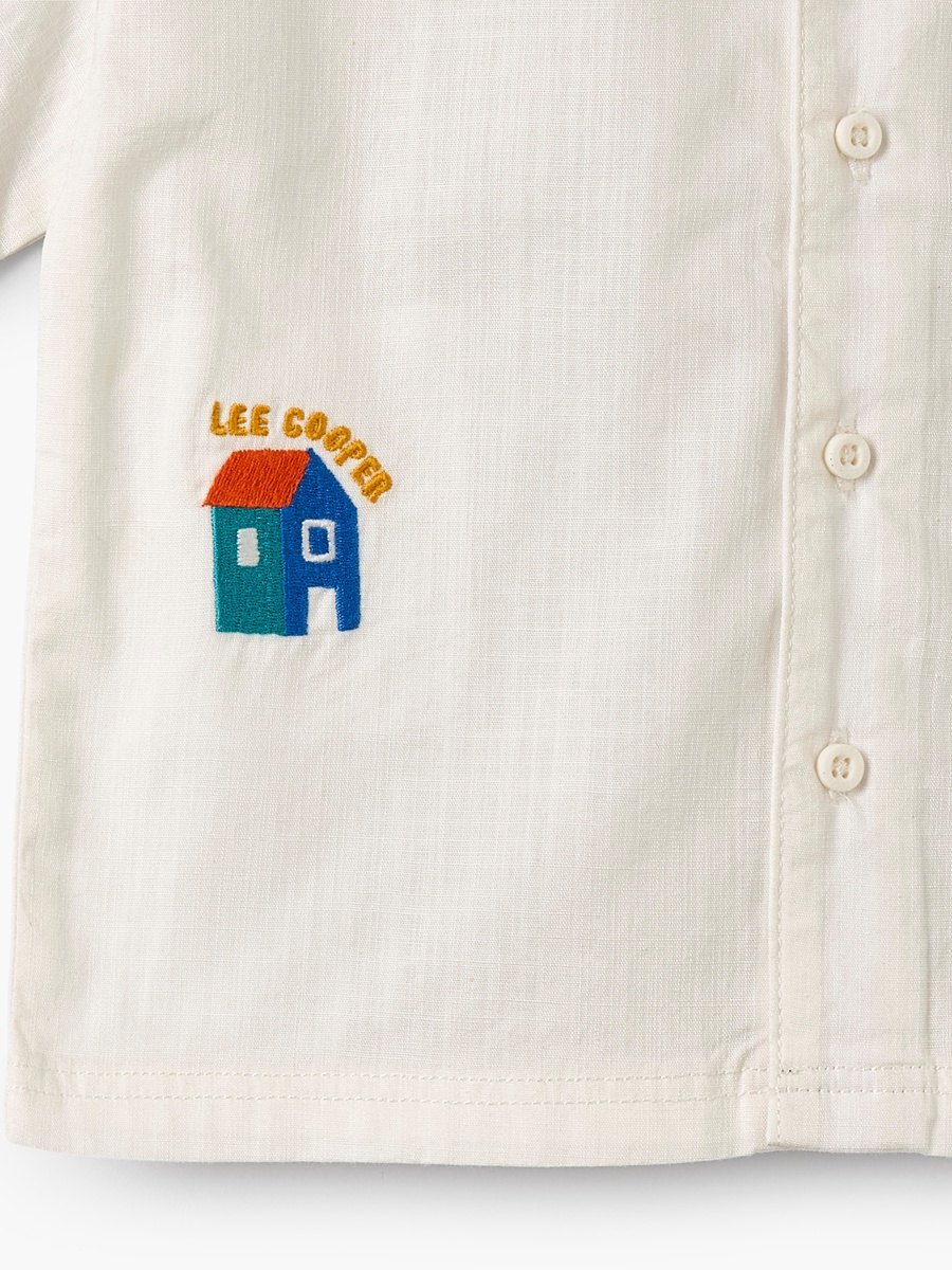 Short Sleeves Shirt with Embroidery