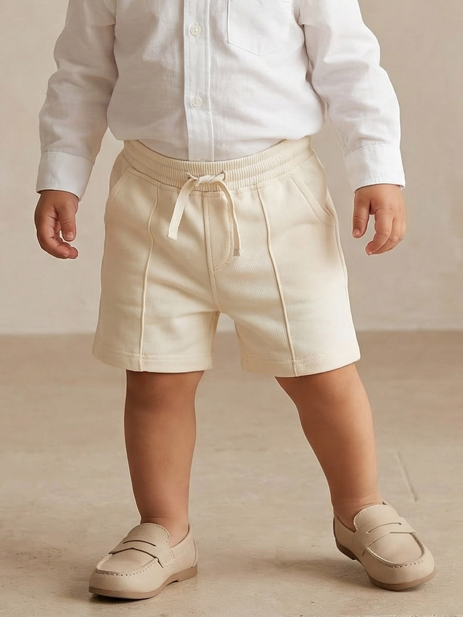 Drawstring Waist Shorts with Pockets