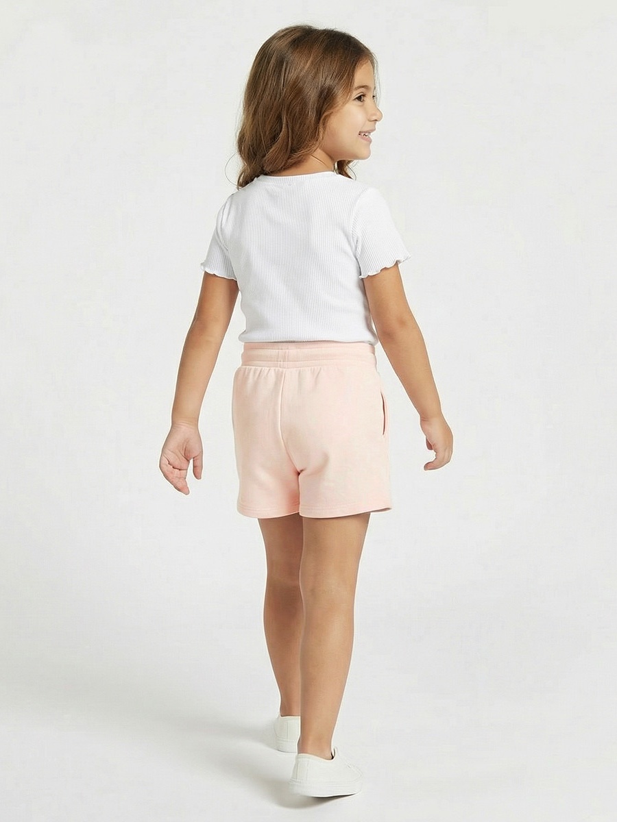 Above Knee Elasticated Drawstring Waist Shorts with Minnie Mouse Heart Pockets