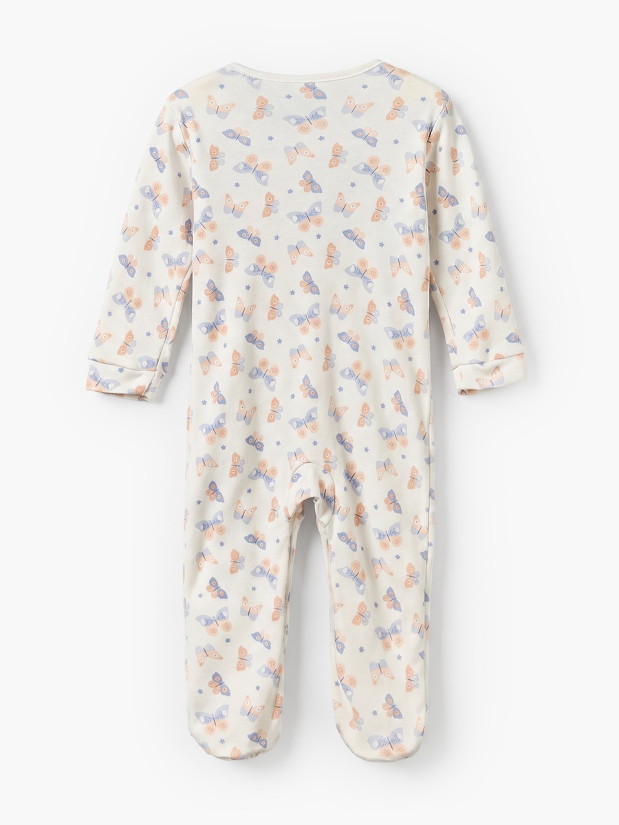 Pack of 3 Cotton Crew Neck Long Sleeves Sleepsuit with Assorted Print
