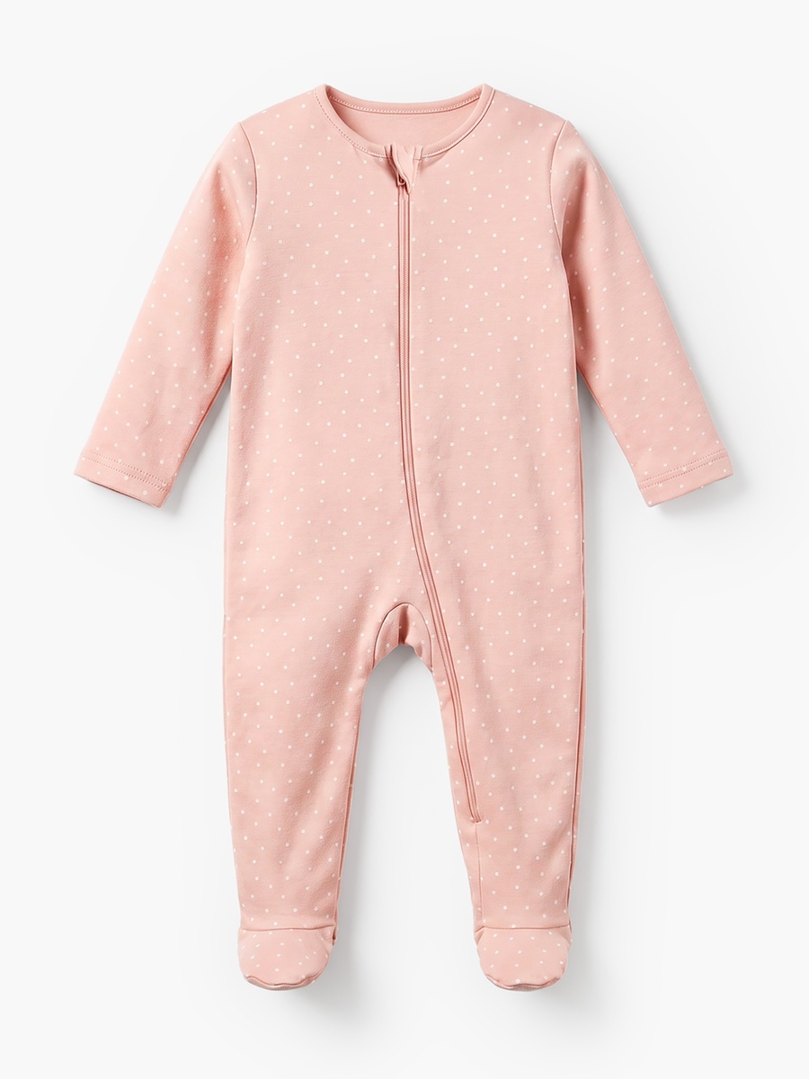 Pack of 5 Cotton Round Neck Long Sleeves Sleepsuit with Assorted Print