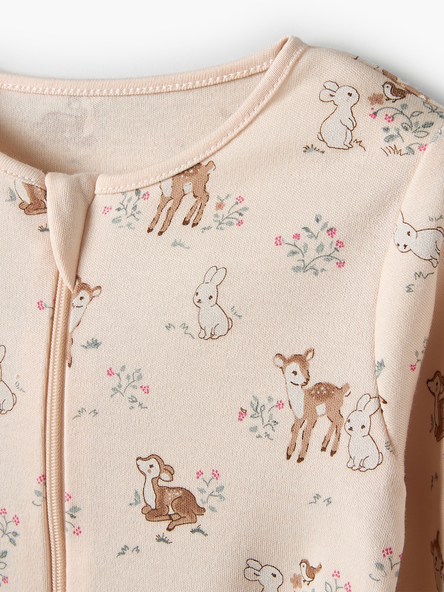 Pack of 5 Cotton Round Neck Long Sleeves Sleepsuit with Assorted Print