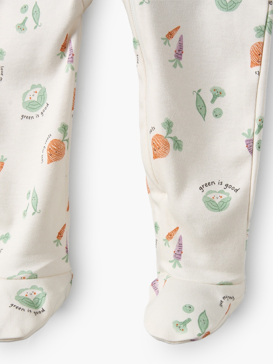 Pack of 5 Cotton Round Neck Long Sleeves Sleepsuit with Assorted Print