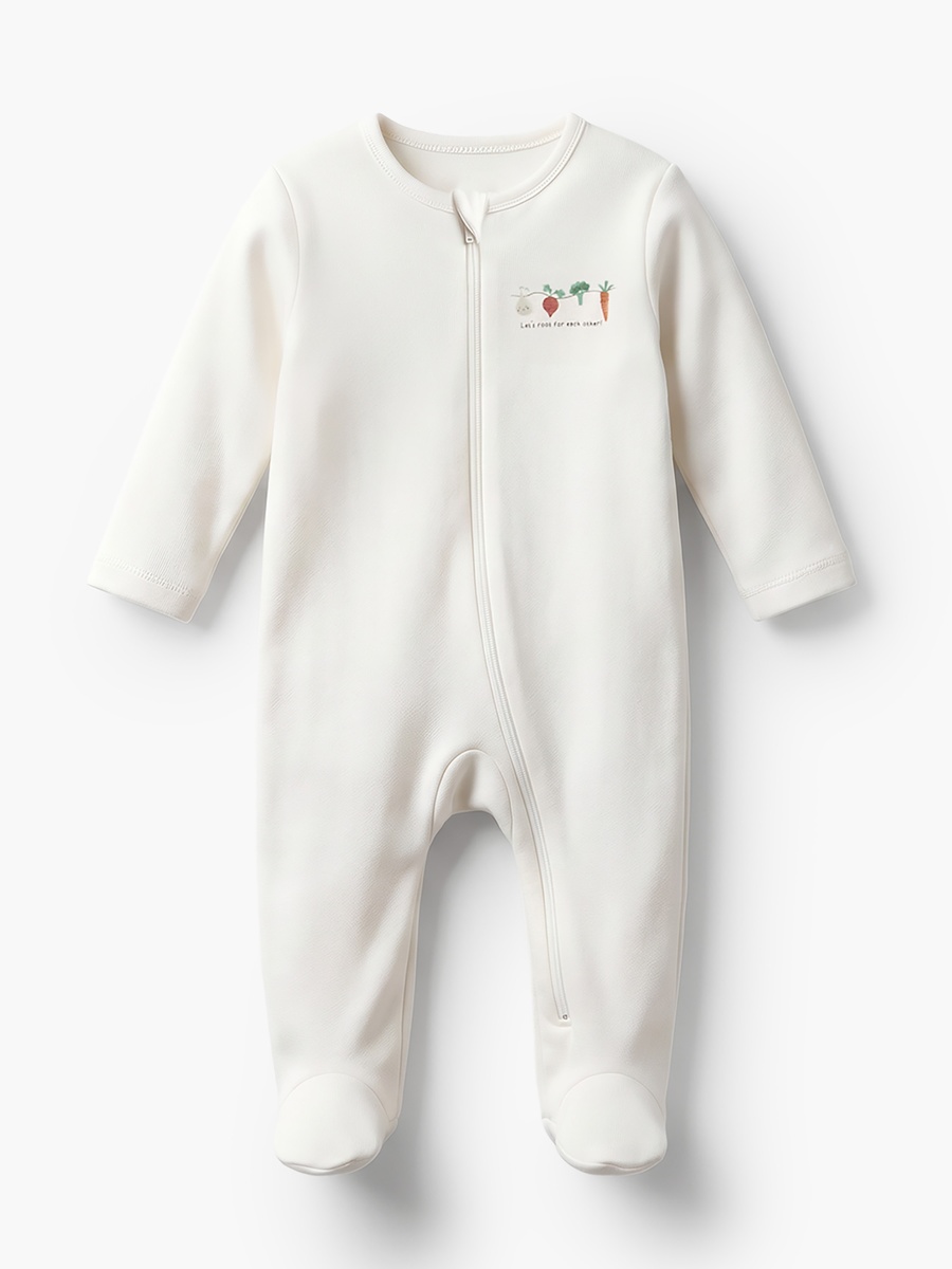 Pack of 5 Cotton Round Neck Long Sleeves Sleepsuit with Assorted Print