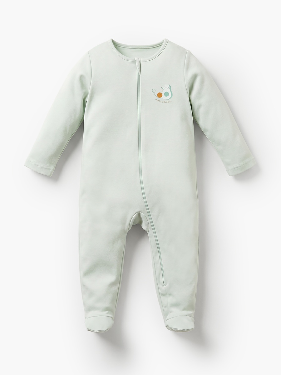 Pack of 5 Cotton Round Neck Long Sleeves Sleepsuit with Assorted Print