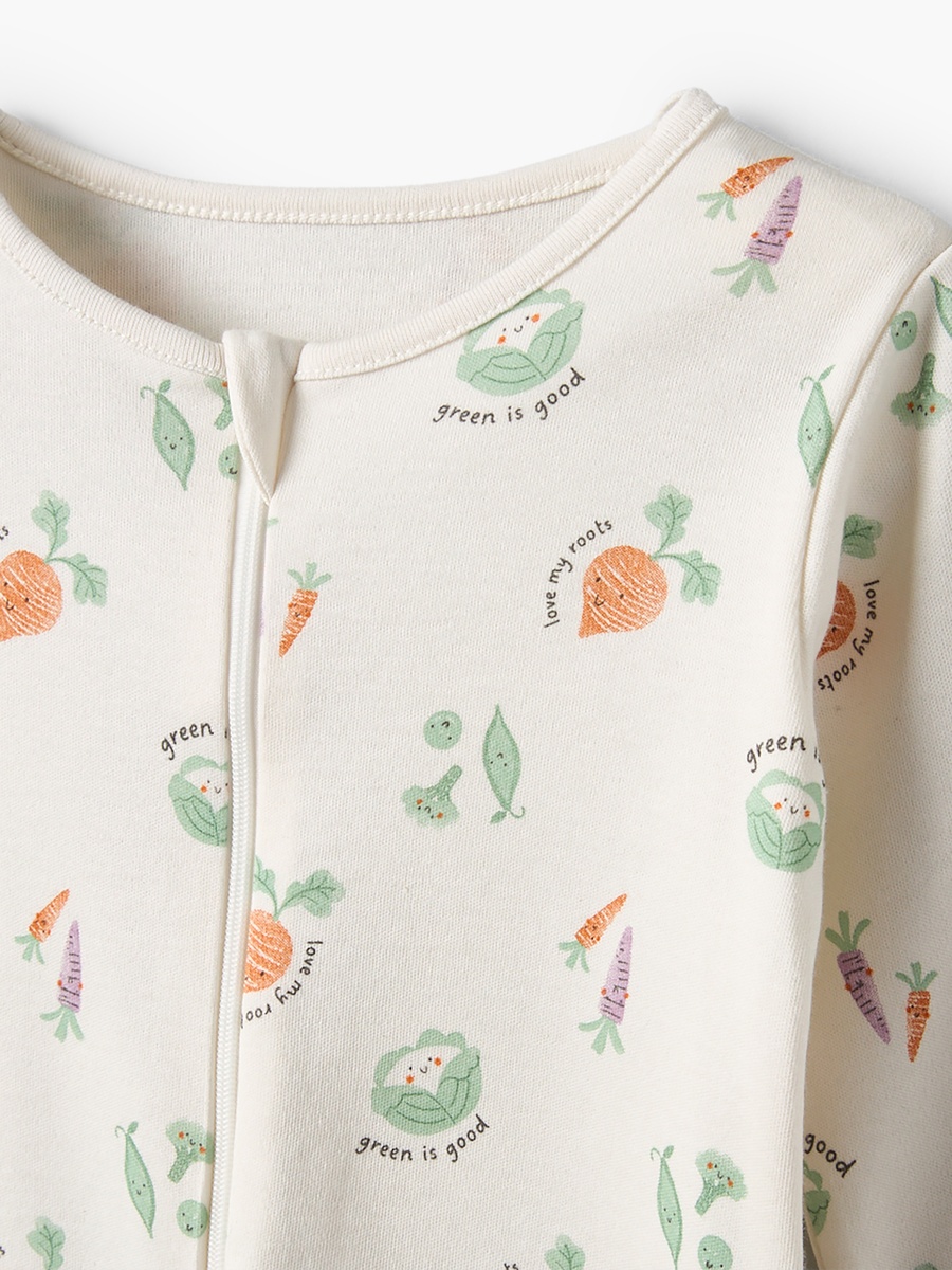 Pack of 5 Cotton Round Neck Long Sleeves Sleepsuit with Assorted Print