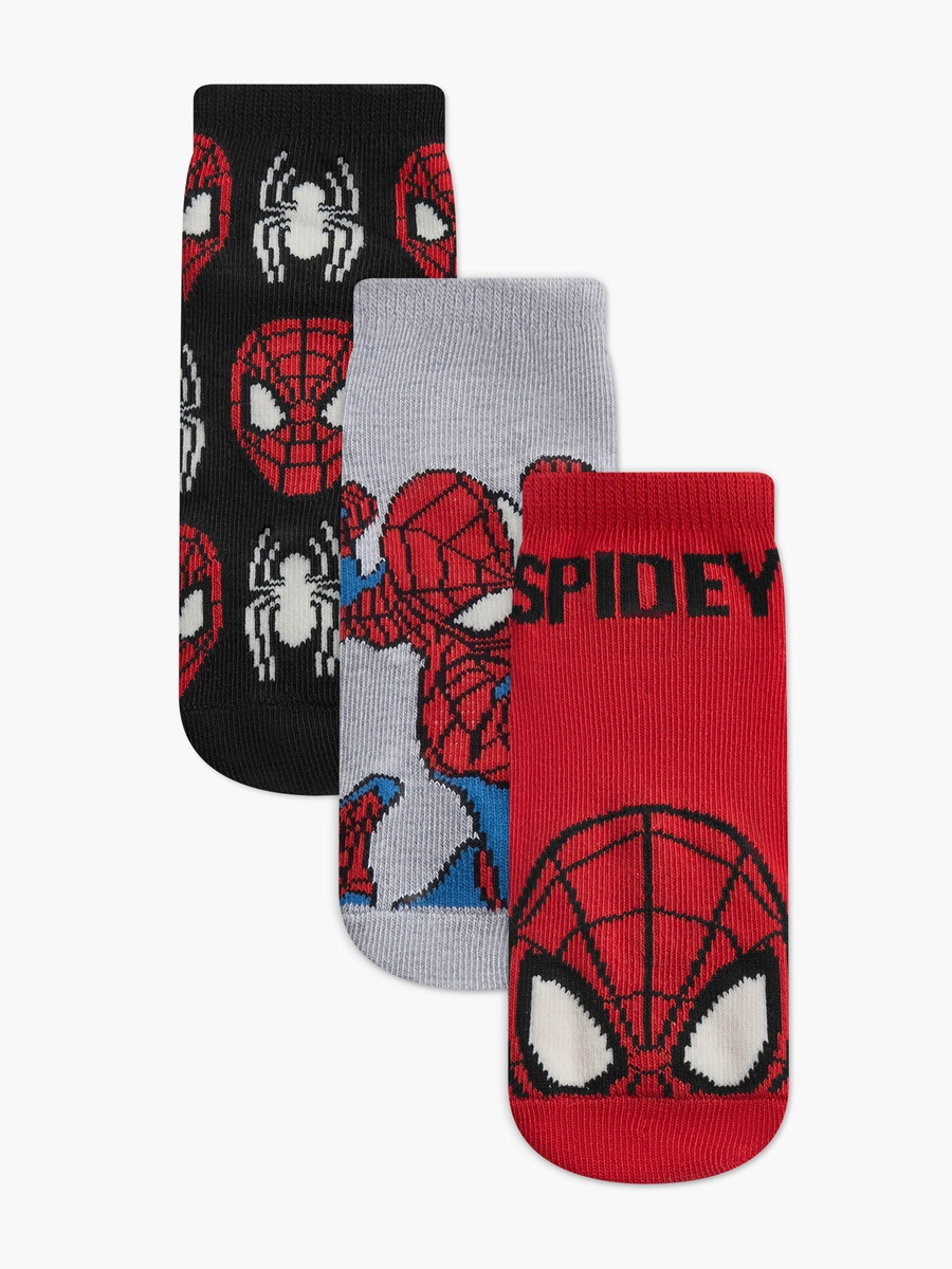 Pack of 3 Boys Socks with Spider-Man Print
