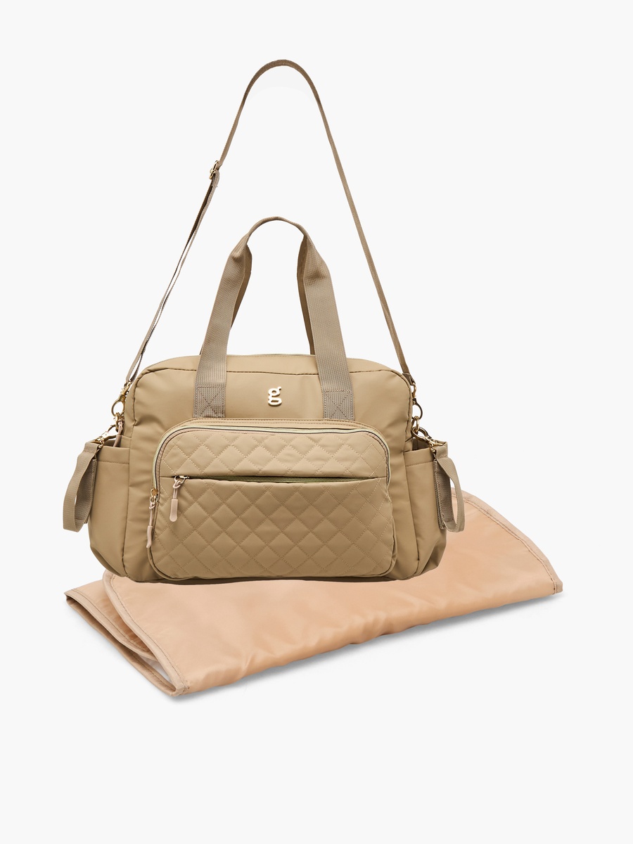 Diaper Bag with Quilted Design