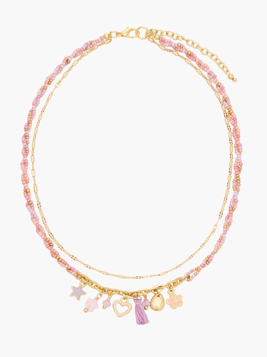 Necklace with Charm Pendants