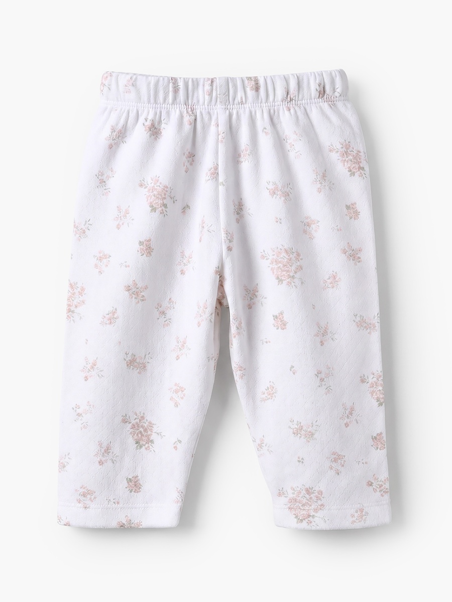 Cotton Collared Long Sleeve Pyjama Set with Floral Print