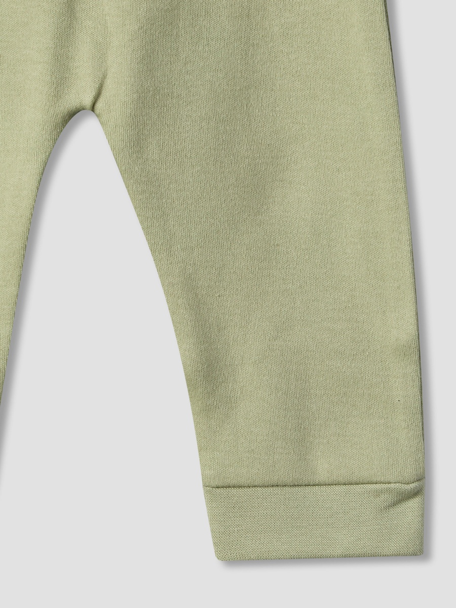 Cotton Crew Neck Long Sleeves Pyjama Set with Safari Print