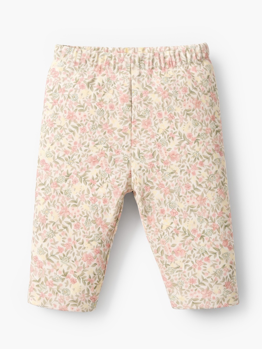Cotton Round Neck Long Sleeves Pyjama Set with Floral Print