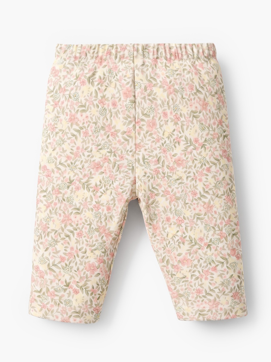 Cotton Round Neck Long Sleeves Pyjama Set with Floral Print