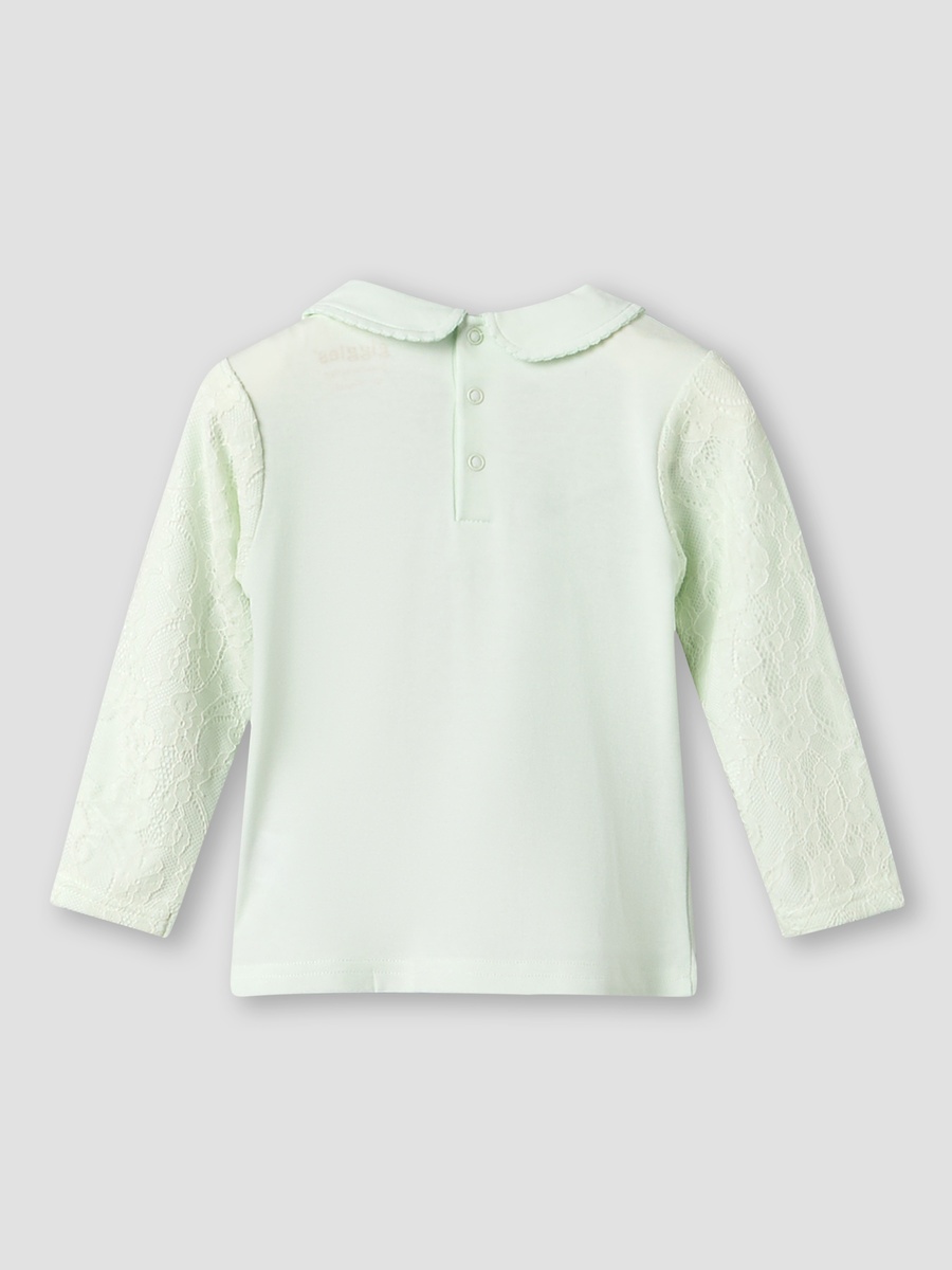 Cotton Collared Long Sleeves Pyjama Set with Embroidery