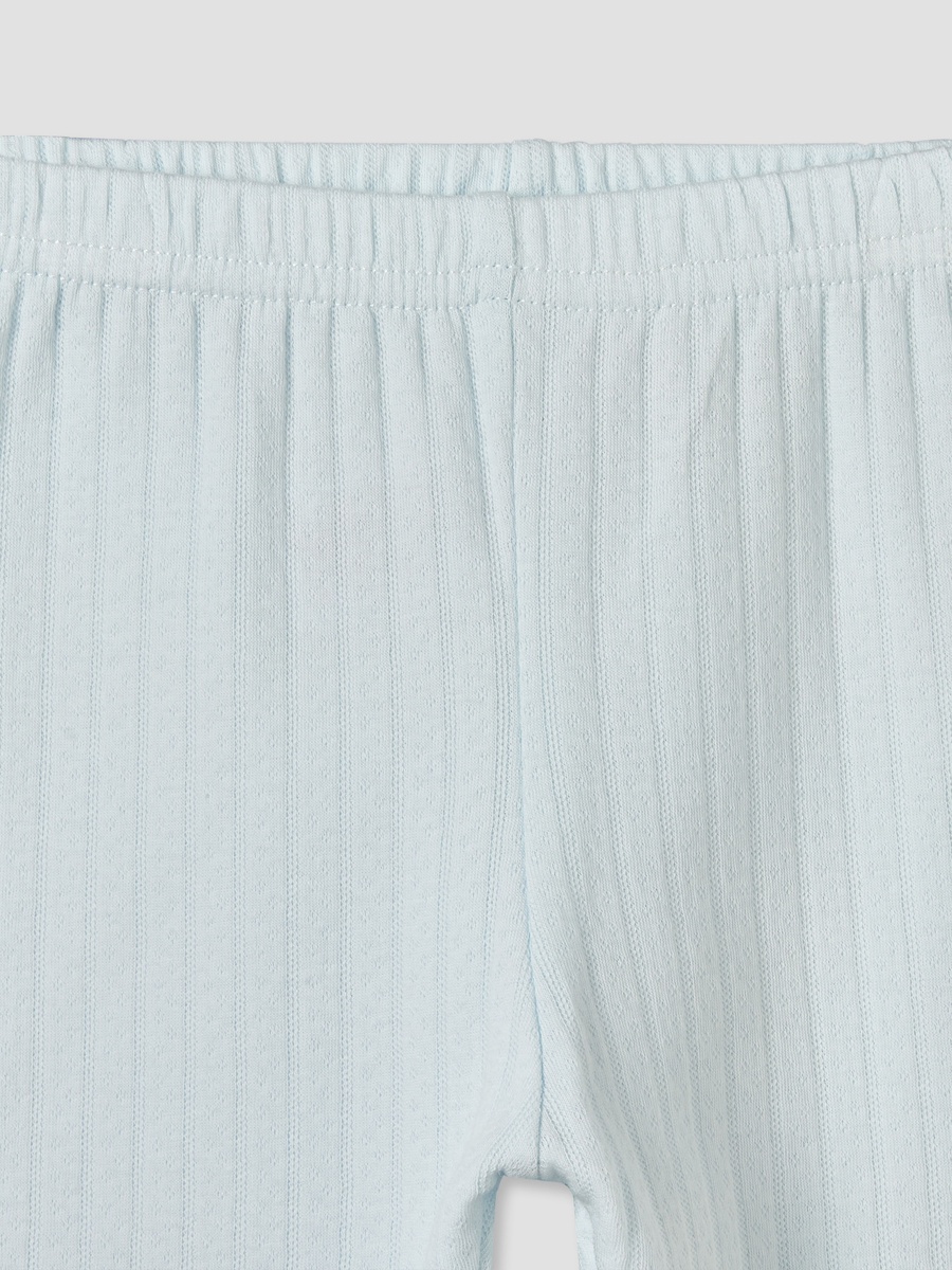 Cotton Collared Short Sleeves Pyjama Set with Textured Design
